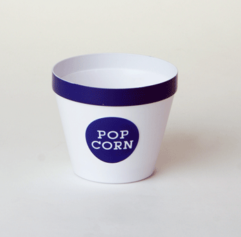 Plastic popcorn bowl